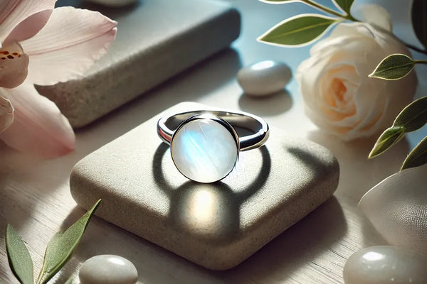 Les Bienfaits de Porter une Bague en Pierre de Lune au Quotidien