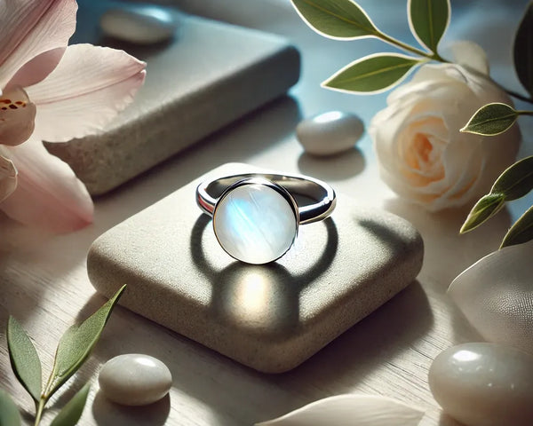 Les Bienfaits de Porter une Bague en Pierre de Lune au Quotidien