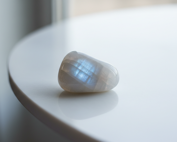 Pierre de Lune authentique avec reflets nacrés