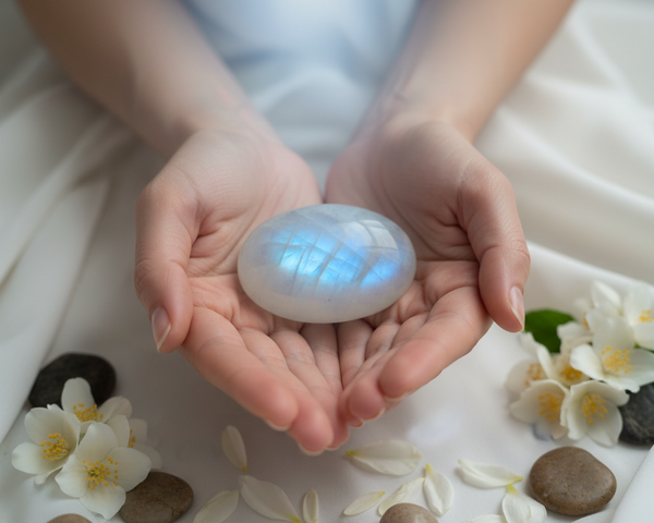 Pierre de lune fertilité : symbolique lunaire et traditions autour de la maternité