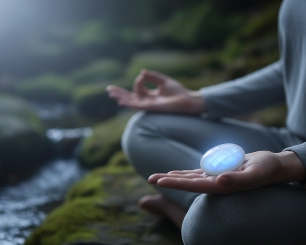 pierre de lune intuition lithothérapie reflets bleus