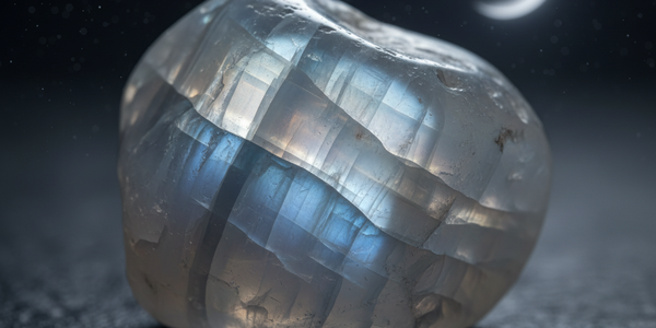 pierre de lune sommeil lithothérapie reflets bleutés