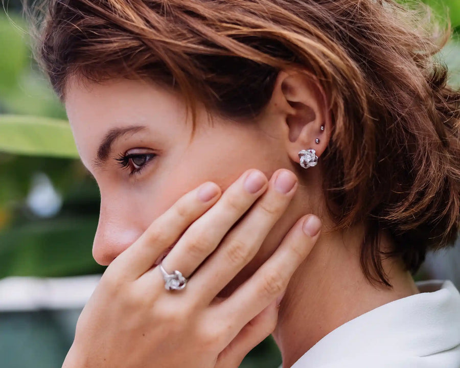 Boucles d'oreilles Pierre de Lune naturelle