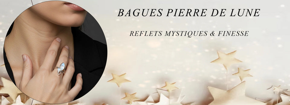Bague pierre de lune - 123 pierre de une