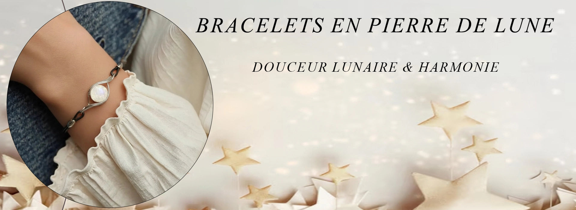 Bracelet pierre de lune - 123 pierre de une