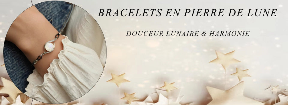 Bracelet pierre de lune - 123 pierre de une