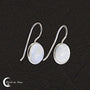 Savoir-faire artisanal : Boucles d'oreilles Pierre de Lune (Daphné).