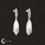 Fermoir sécurisé des Boucles d'oreilles (Chryséis) en argent 925.
