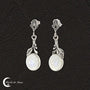 Cadeau significatif : Boucles d'oreilles Pierre de Lune (Pomone) en argent sterling.