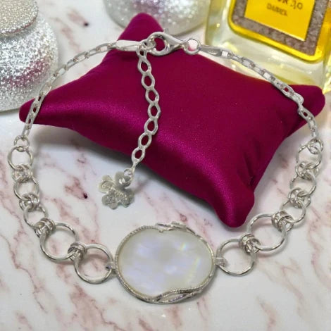 Bracelet femme en pierre de lune