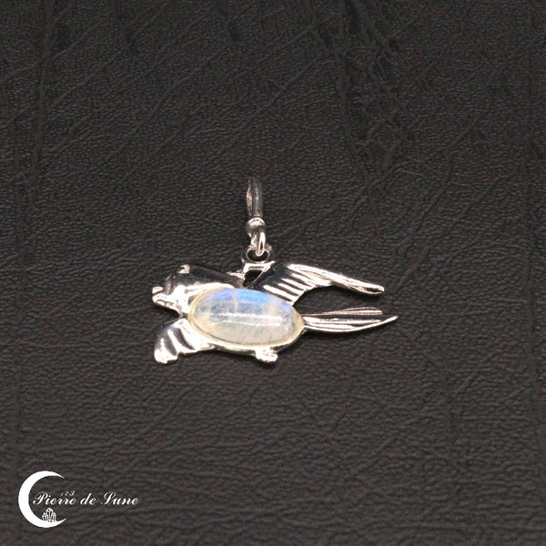 Le pendentif Pierre de Lune (Aves), soulignant son élégance et sa taille remarquable