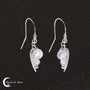 Boucles d'oreilles Pierre de Lune (Séléna), bijou femme à l'élégance en cascade.