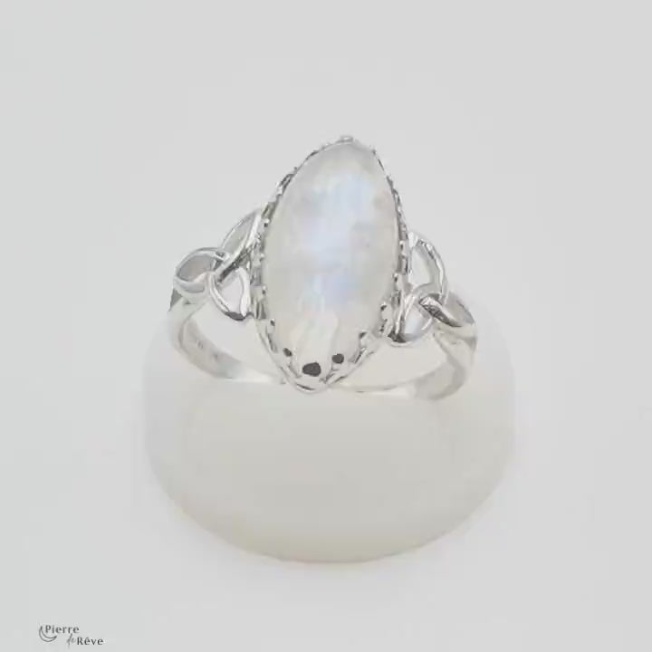 Bague Pierre de Lune en Argent - Aglaé, bijou en pierre pour femme