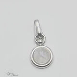 pendentif en argent 925 et pierre de lune véritable naturelle bijoux pour femme